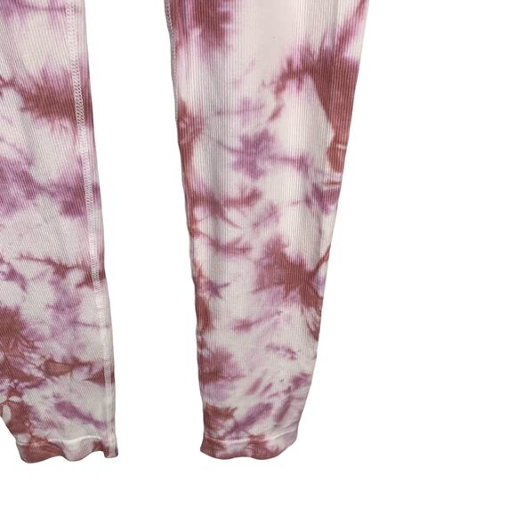 Love Tree Soft Pink White Tie Dye High Waisted Leggings - Picture 3 of 6